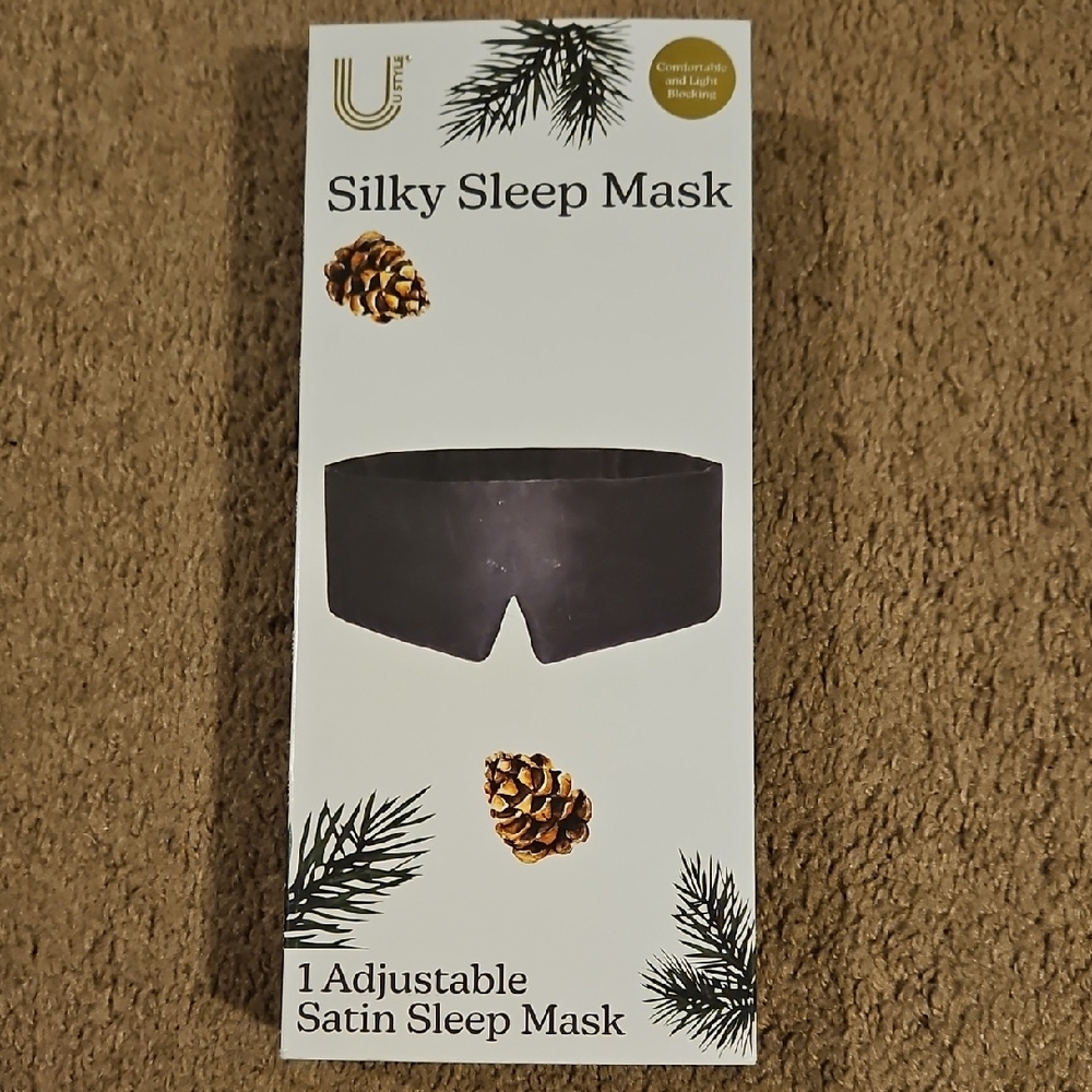 Ustyle Silky Black Sleep Mask